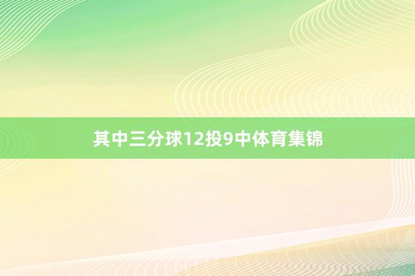 其中三分球12投9中体育集锦