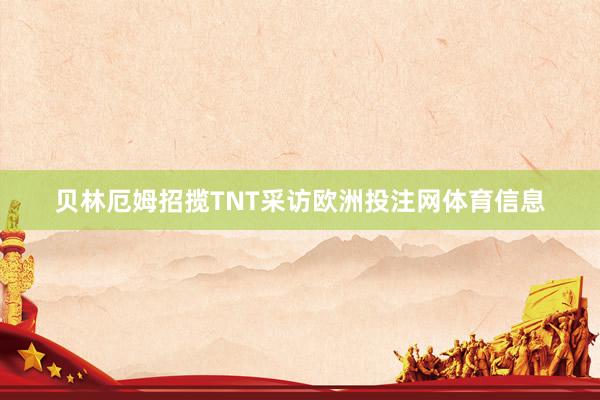 贝林厄姆招揽TNT采访欧洲投注网体育信息