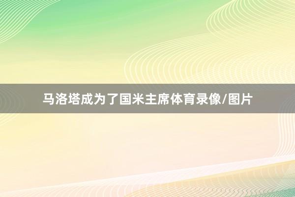 马洛塔成为了国米主席体育录像/图片